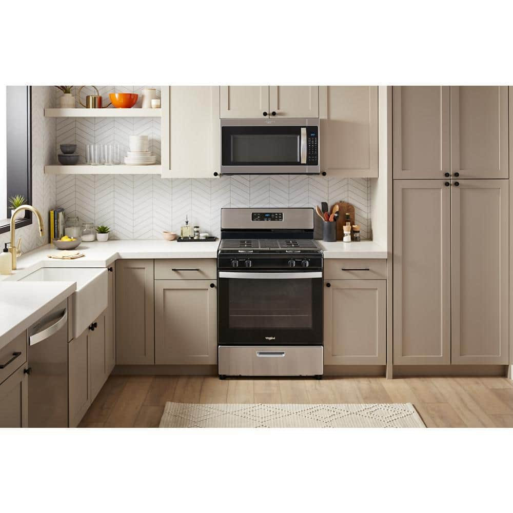 30 in. 4 Burner Freestanding Gas Range in. Stainless Steel