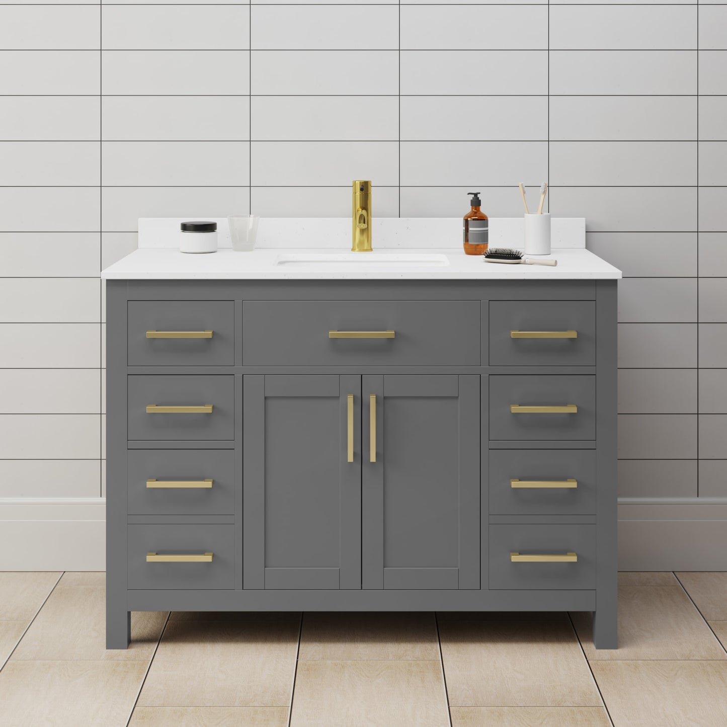 Beckett Single Bathroom Vanity - 48W x 35H x 22D