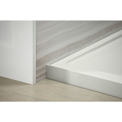 Rely 48" x 32" Rectangular Shower Base with Single Threshold and Left Drain