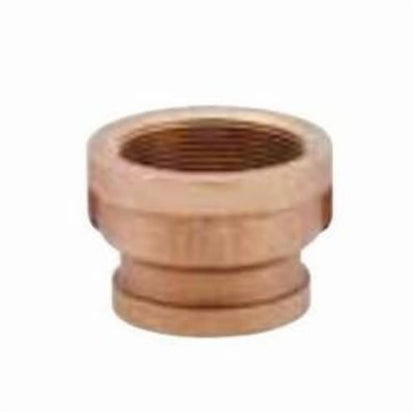 Reducer Coupling, 1 x 3/4 in, FNPT, Lead Free Brass, Rough Brass