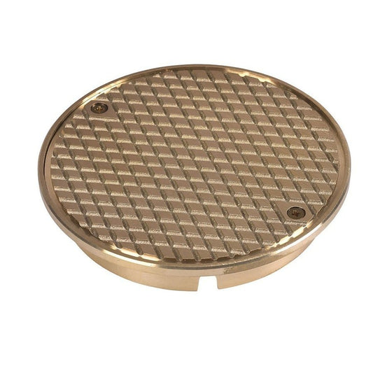 Cleanout Cover, 4 in, Round, Brass