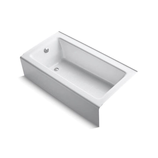 Bellwether® Alcove Tub, ADA, 60 x 32 x 14-7/8 in, Left Hand Drain, White