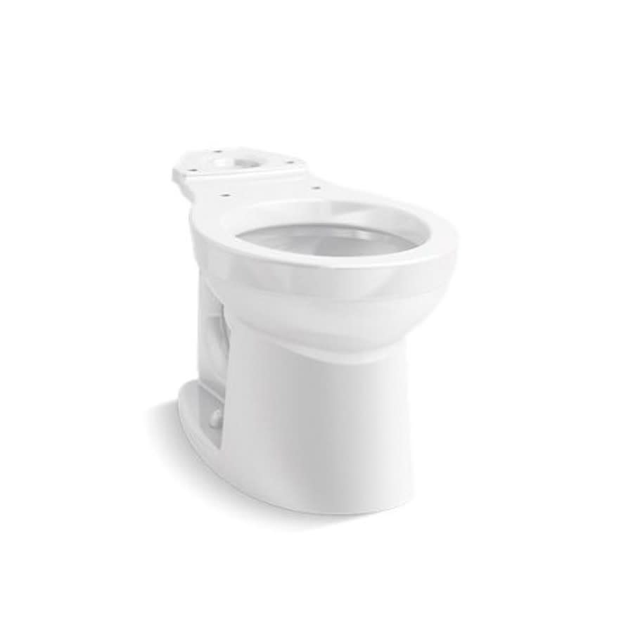 Kingston™ Toilet Bowl, Floor Mount, 12 in Rough, Round, White
