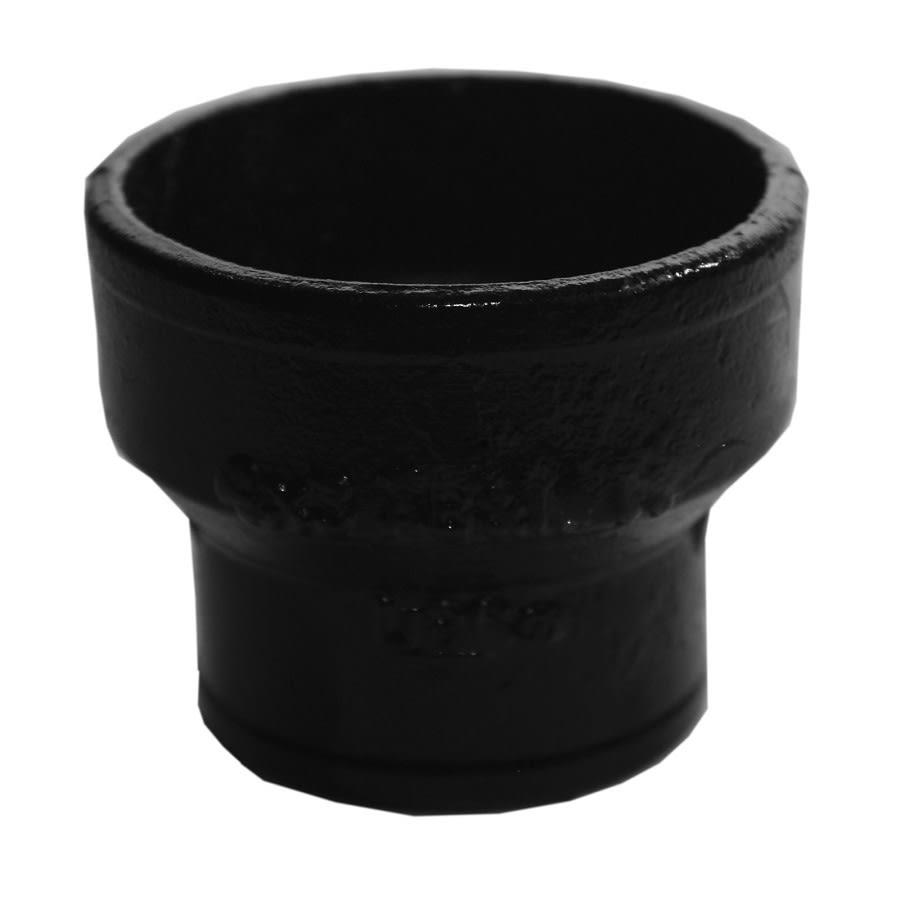 Adapter, 2 x 1-1/2 in, No Hub x FNPT, Cast Iron