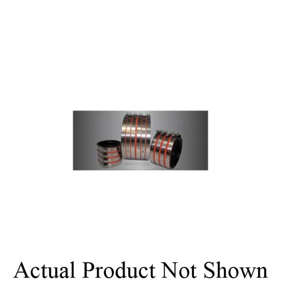 Super Duty Coupling, 15 in, No Hub, Stainless Steel
