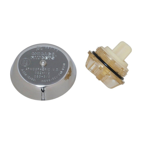 Vacuum Breaker Assembly Kit, Plastic/Zinc Body, Polished Chrome