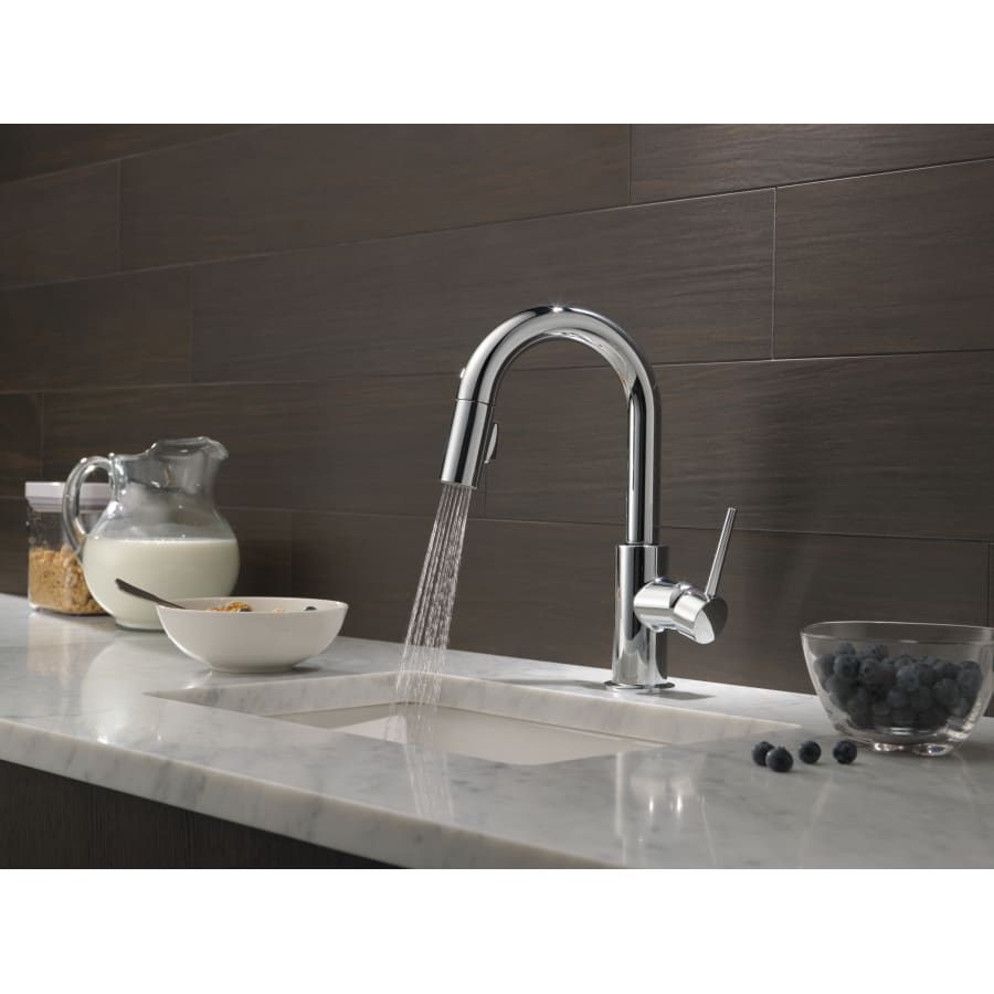 Trinsic 1.8 GPM Single Hole Pull-Down Bar/Prep Faucet with Magnetic Docking Spray Head