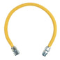 Gas Flex, 1/2 in ID, 3/4 in, FNPT x MNPT, 18 in L