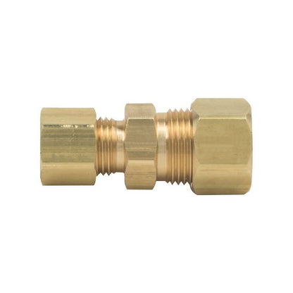 Union, 3/8 x 1/4 in, Comp, Brass, Rough Brass, Domestic