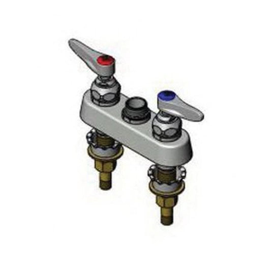 Utility Sink Faucet, Deck Mount, Lever Handle, Polished Chrome