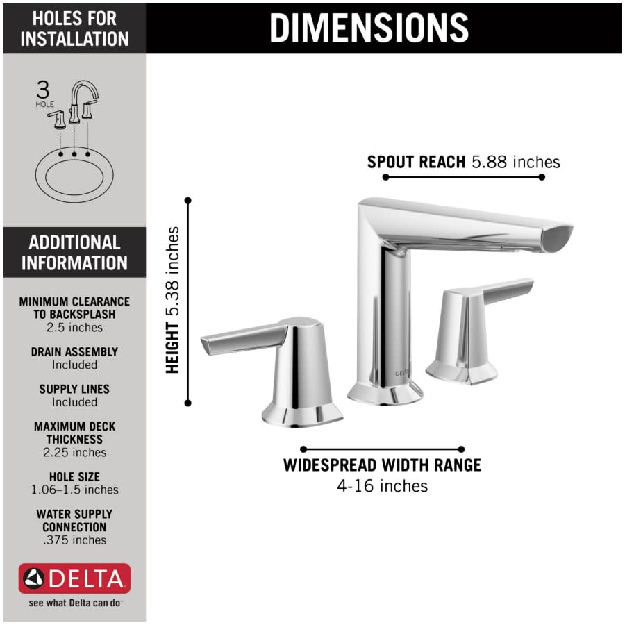 Galeon 1.2 GPM Widespread Bathroom Faucet with Push Pop-Up Drain Assembly