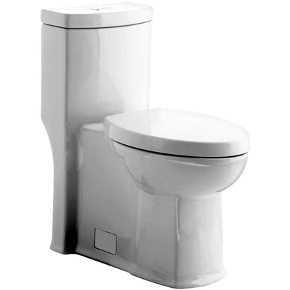 Boulevard Elongated Luxury One-Piece DUAL FLUSH Toilet with Concealed Trapway, EverClean Surface, PowerWash Rim and Right Height Bowl - Includes Slow-Close Seat