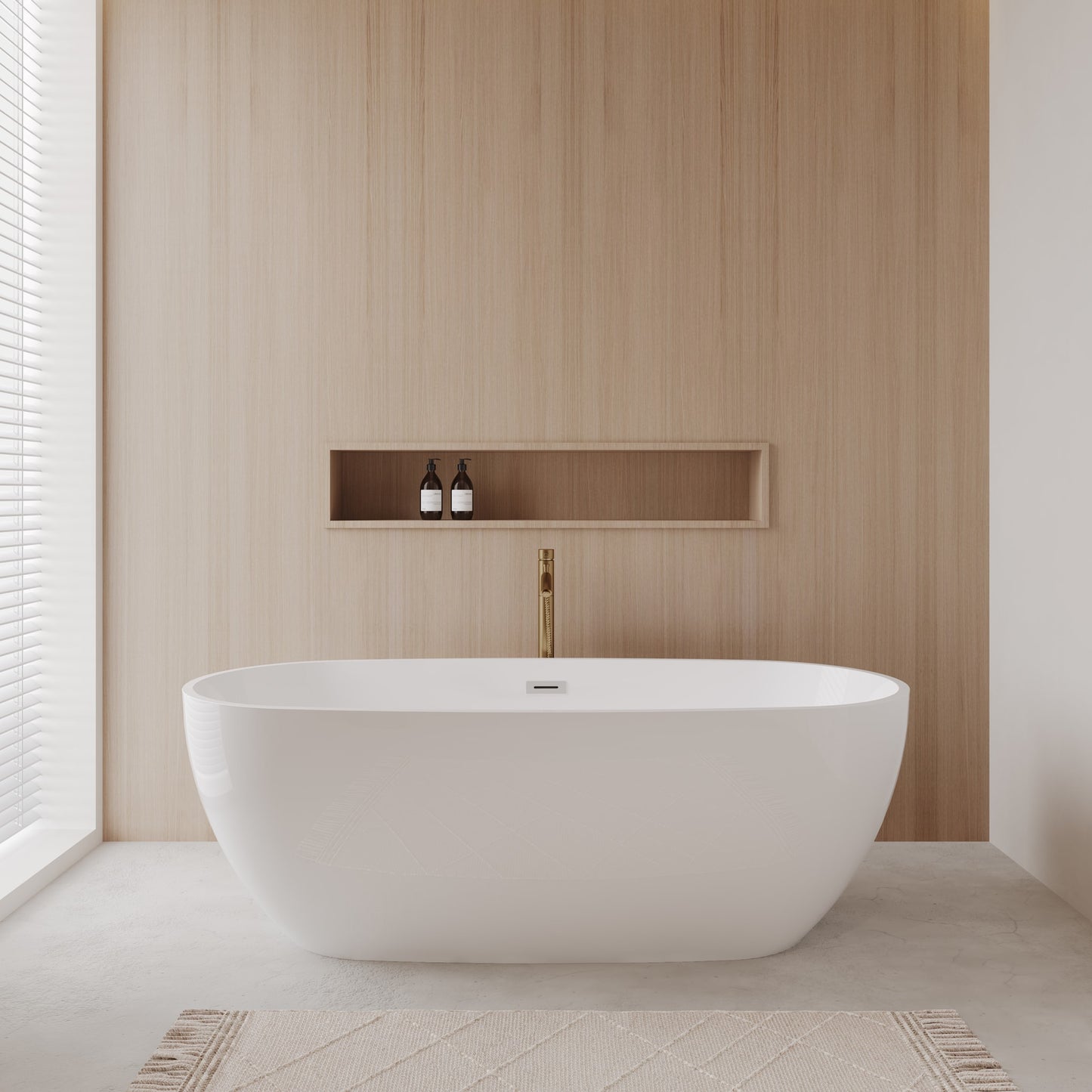 Juno Freestanding Bathtub - 71W x 23H x 32D