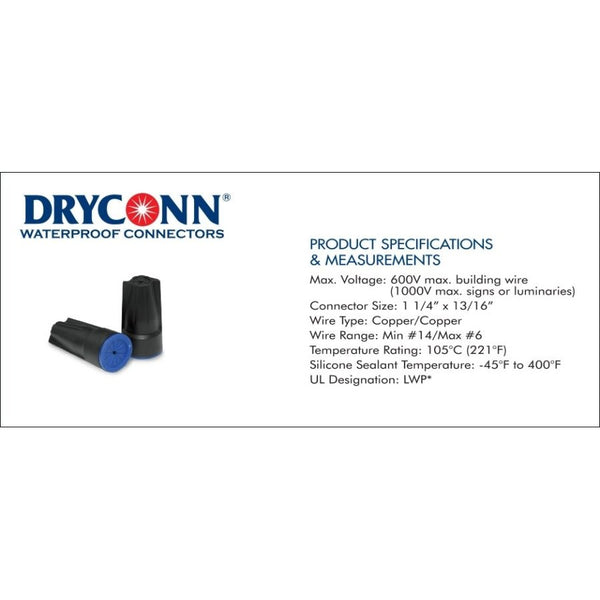 Blk/Blue Pre-Filled Wire Nut