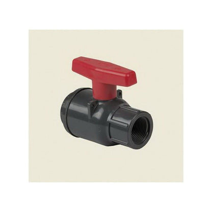 1-Piece Ball Valve, 1 in, FNPT, Standard Port, PVC Ball, PVC