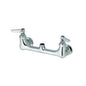 Kitchen Faucet, Wall Mount, ADA, 2 Lever Handle, 2-Hole, Polished Chrome