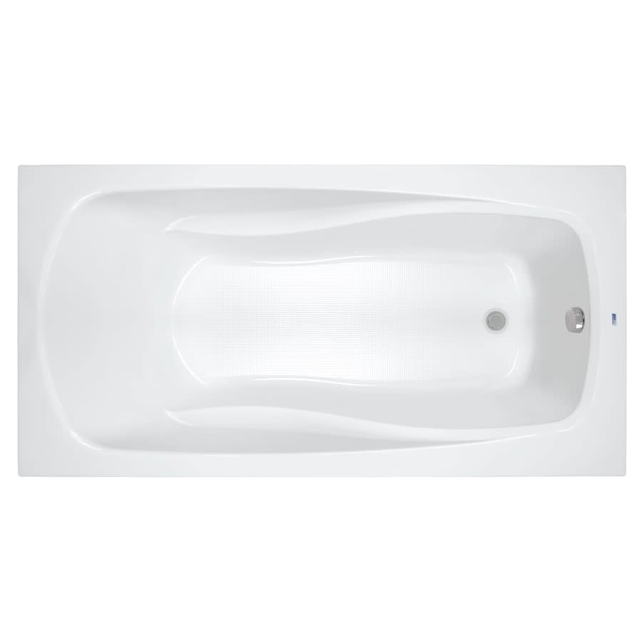 Lansford 72" x 42" Drop In Acrylic Soaking Tub with Reversible Drain and Overflow