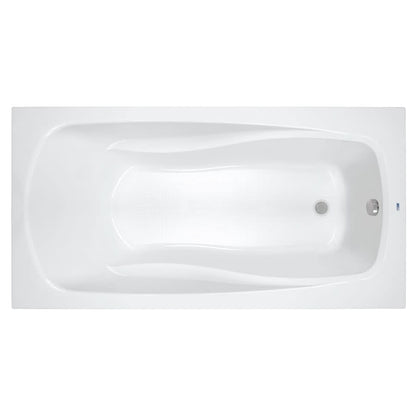 Lansford 72" x 42" Drop In Acrylic Soaking Tub with Reversible Drain and Overflow