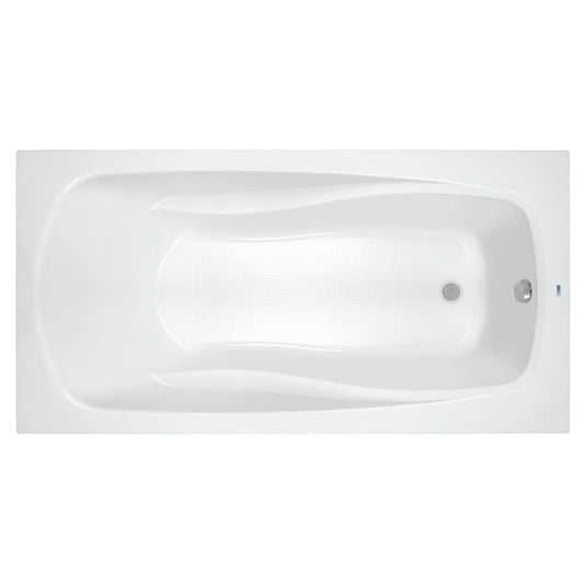 Lansford 72" x 42" Drop In Acrylic Soaking Tub with Reversible Drain and Overflow