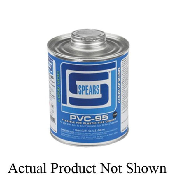 PVC-95 Medium Body Cement, 1 gal, Clear, For PVC Flex, Rigid