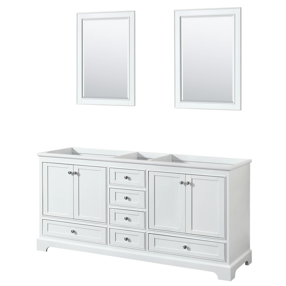 Deborah Double Bathroom Vanity - 71W x 34.25H x 21.5D