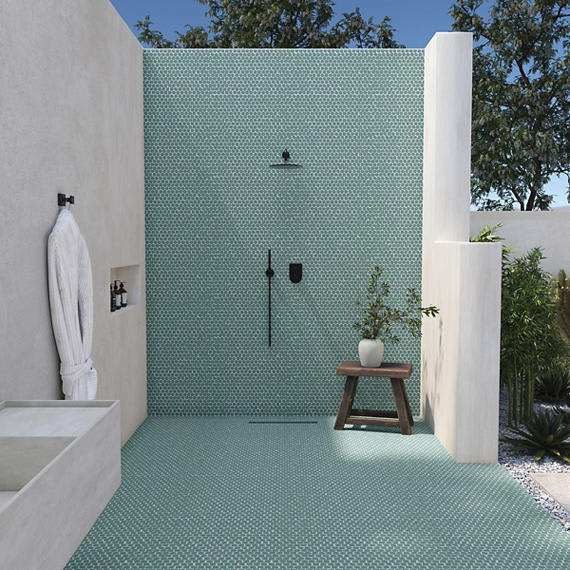 Keystones Aegean Organic Penny 1X1 Matte