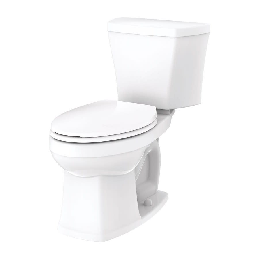 Avalanche® Toilet Bowl, Floor Mount, 12 in Rough, Elongated, White