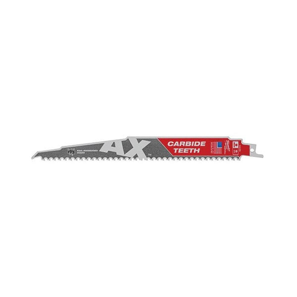 SAWZALL® The AX™ Carbide Tip Reciprocating Saw Blade, 9 in L, 5 tpi, 0.05 in THK
