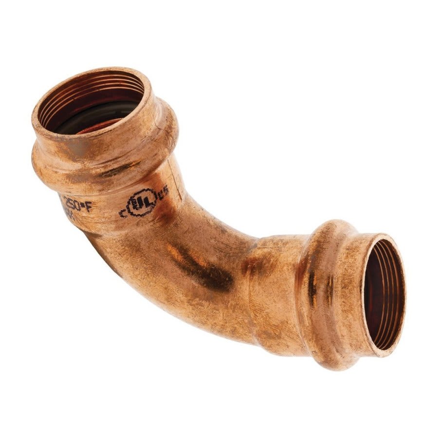 90 deg Elbow, 1/4 in, Press, Copper