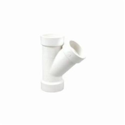 Wye, 3 x 1-1/2 in, Hub, DWV, PVC