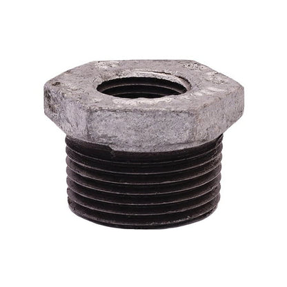 Hex Head Bushing, 4 x 2 in, MNPT x FNPT, 150 lb, Malleable Iron, Galvanized