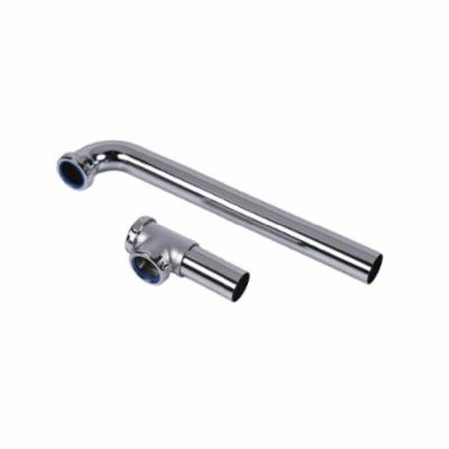 Continuous Waste, End Outlet, 1-1/2 in, Brass, 17 ga, Polished Chrome