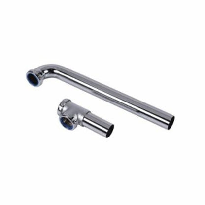 Continuous Waste, End Outlet, 1-1/2 in, Brass, 17 ga, Polished Chrome