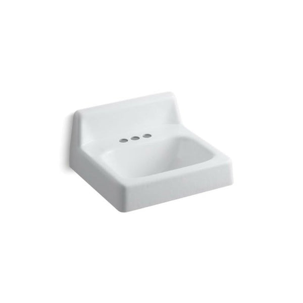 Hudson™ Wall Mount Lavatory Sink, ADA, 19 x 17-1/4 x 8-1/2 in, Cast Iron, White