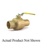 2-Piece Ball Valve, 2 in, C, Full Port, Plated Brass Ball, Bronze