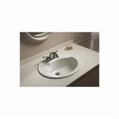 Sanibel™ Top Mount Lavatory Sink, ADA, 20-1/4 x 17-1/4 x 8 in, Vitreous China, White