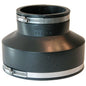 Transition Coupling, 6 x 4 in, West Coast Clay x Cast Iron/Plastic, Flexible PVC
