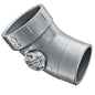LabWaste® Acid Waste Street 45 deg Elbow, 4 in, CPVC