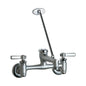 Utility Sink Faucet, Wall Mount, ADA, Lever Handle, Polished Chrome