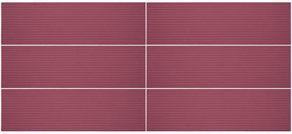 Stencil Berry Rectangle 4X12 Matte