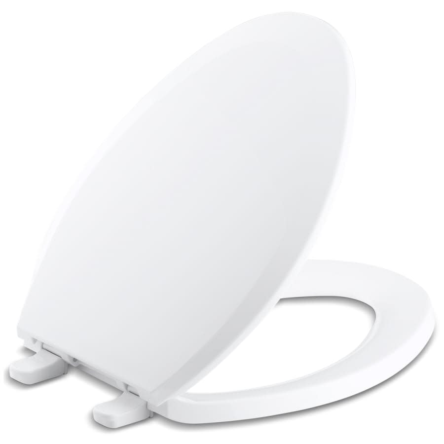 Lustra Q2 Elongated Closed-Front Toilet Seat with Quick-Release and Quick-Attach Hinges