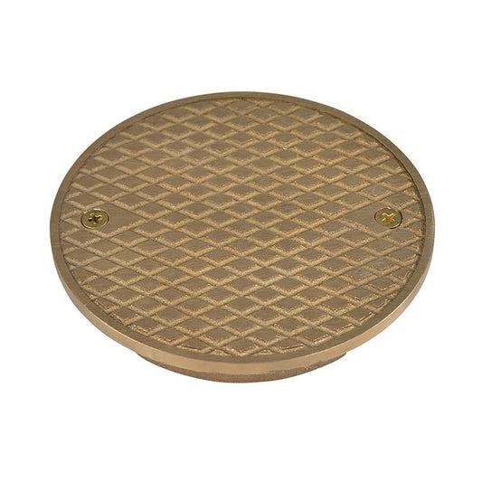 Cleanout Cover, 3 in, Round, Brass