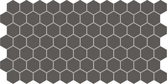 Keystones Black/Ebony Hexagon 2X2 Matte