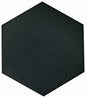 CASABLANCA SOLID BLACK 8X9 HEXAGON