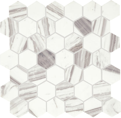 Eclessia Marble Volakas Hexagon 2X2 Honed