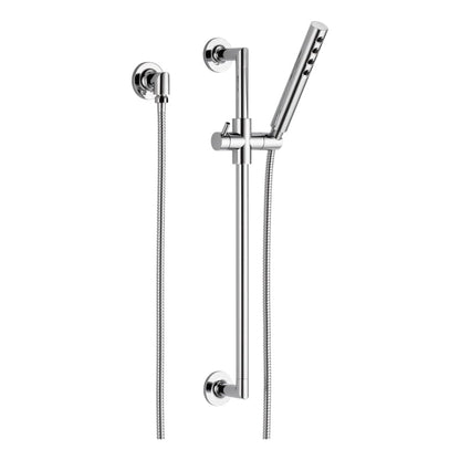 Odin 1.75 GPM Single Function Hand Shower Package - Includes Slide Bar, Hose, and Wall Supply