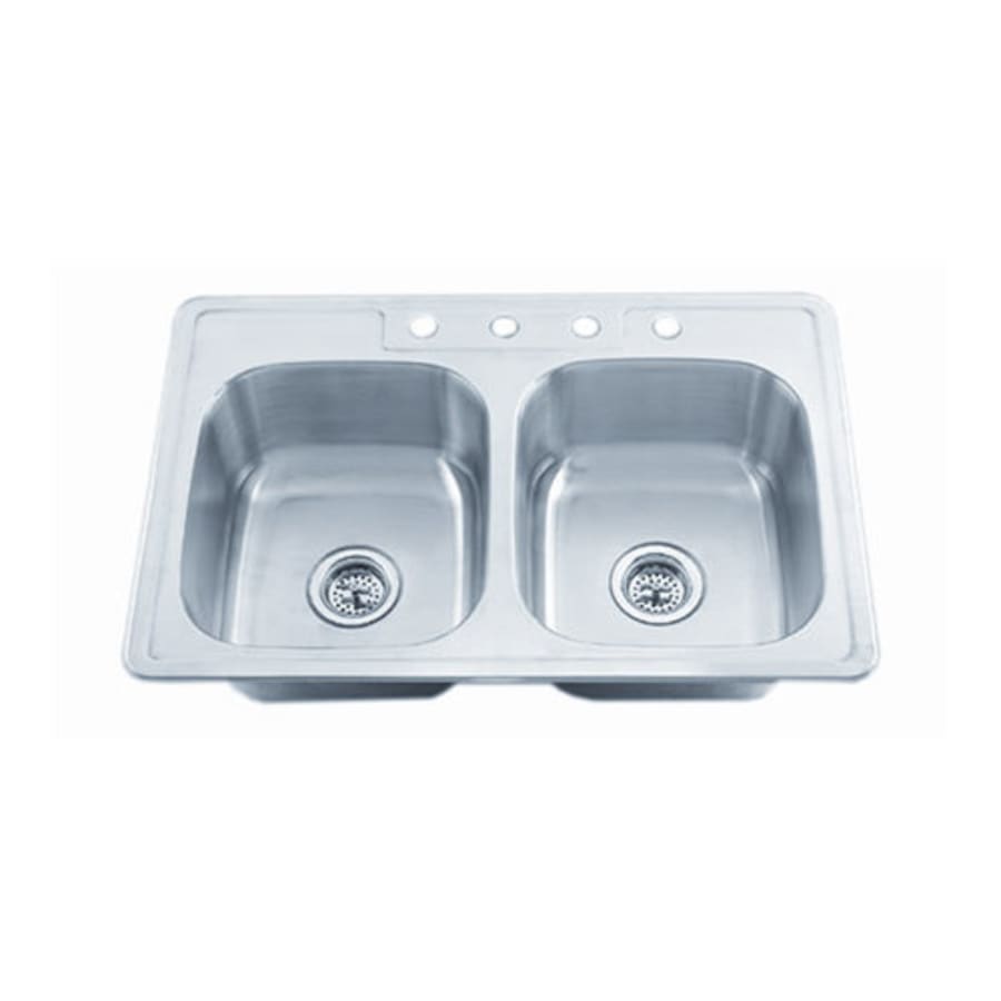 Bealeton 32-15/16" Drop In Double Basin Stainless Steel Kitchen Sink