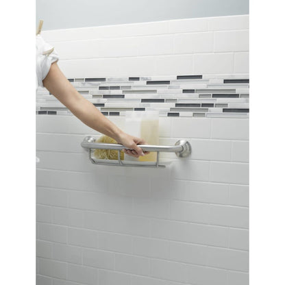 16" x 1" Grab Bar with Integrated Shelf from the Home Care Collection