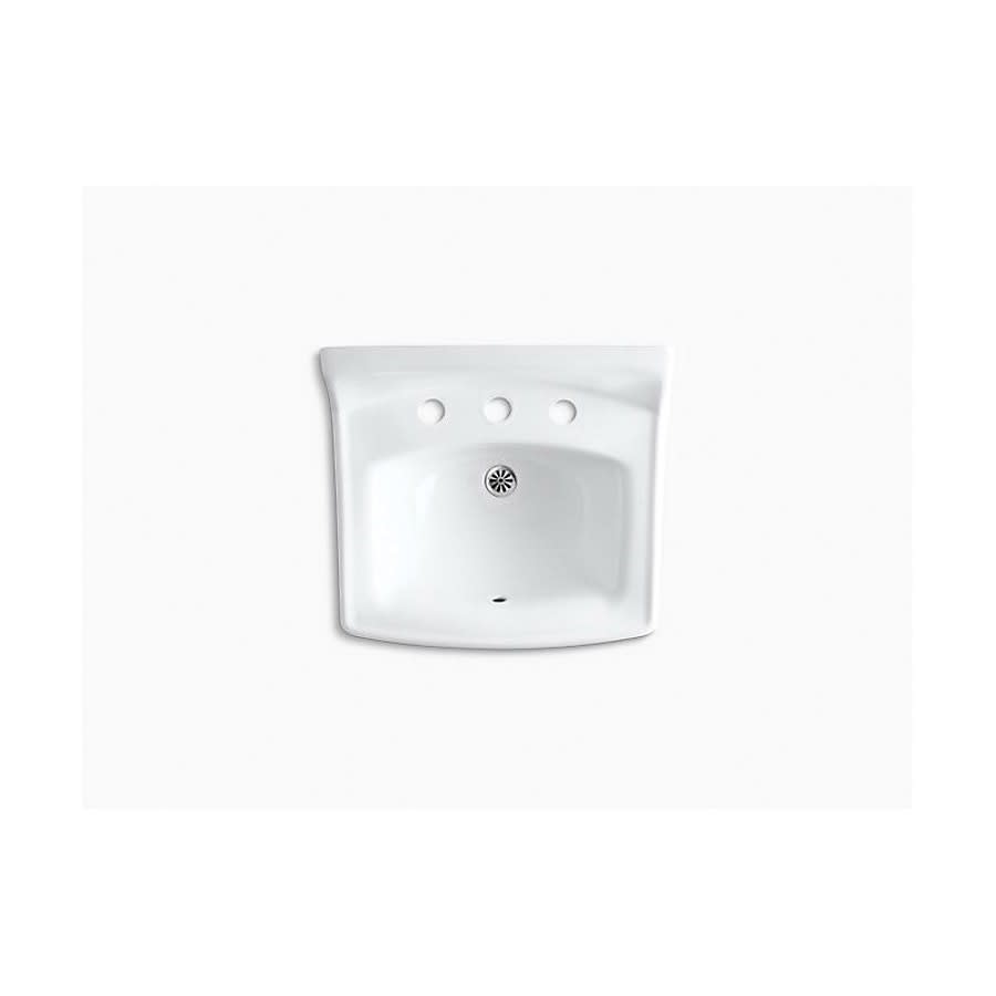 Greenwich™ Wall Mount Lavatory Sink, ADA, 20-3/4 x 18-1/4 x 7-3/4 in, Vitreous China, White