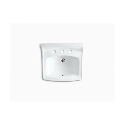 Greenwich™ Wall Mount Lavatory Sink, ADA, 20-3/4 x 18-1/4 x 7-3/4 in, Vitreous China, White